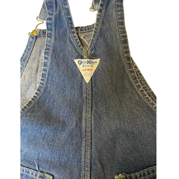 VTG OshKosh One-of-a-Kind Denim Kids Overalls Quilted by Marti Michell Rare - Picture 6 of 10